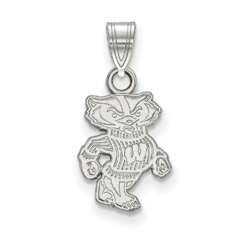 Seasonal Jewelry Deals – Elevate Your Style Sterling Silver U. of Wisconsin Small Badgers Pendant